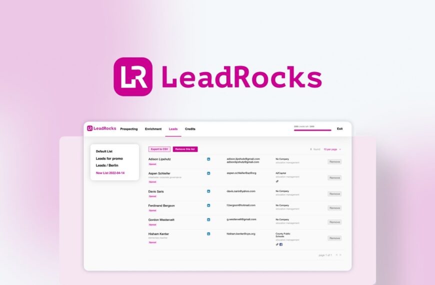 Leadrocks Appsumo 2024